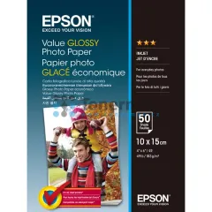 Fotopapír Epson Value Glossy Photo Paper C13S400038, 10x15 cm, lesklý, 183 g/m2, 50 ks