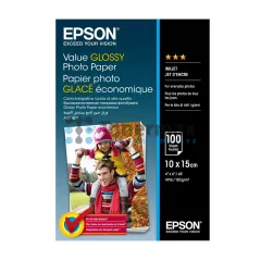 Fotopapír Epson Value Glossy Photo Paper C13S400039, 10x15 cm, lesklý, 183 g/m2, 100 ks