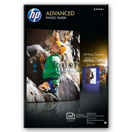 Fotopapír HP Advanced Glossy Photo Paper Q8692A, 10x15 cm, lesklý, 250 g/m2, 100 ks