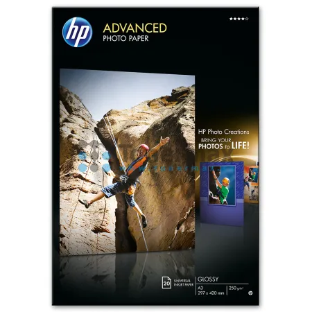 Fotopapír HP Advanced Glossy Photo Paper Q8697A, A3, lesklý, 250 g/m2, 20 ks