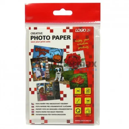 Fotopapír Logo 20062, 10x15 cm, lesklý, 180 g/m2, 20 ks