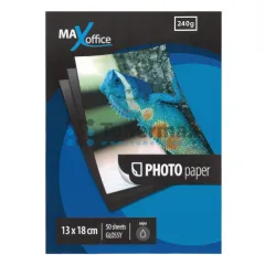 Fotopapír MaxOffice, 13x18 cm, lesklý, 240 g/m2, 50 ks