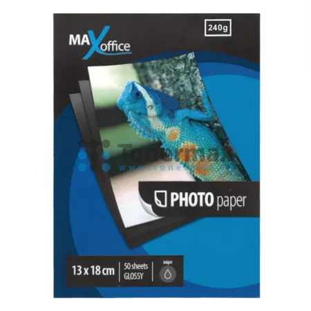 Fotopapír MaxOffice, 13x18 cm, lesklý, 240 g/m2, 50 ks