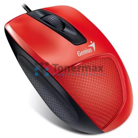 GENIUS DX-150X, optická myš drátová, 1000 dpi, USB, červená