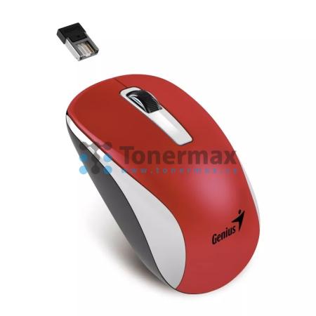 GENIUS NX-7010, optická myš bezdrátová, 1200 dpi, White-Red Metallic