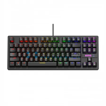 Herní mechanická klávesnice Marvo KG901, drátová, USB, CZ/SK, černá