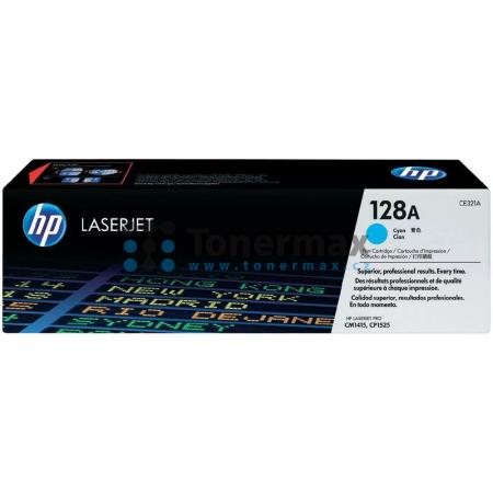 HP 128A, HP CE321A, originální toner pro tiskárny HP LaserJet CP1525n color, LaserJet Pro CP1525n, LaserJet CP1525nw color, LaserJet Pro CP1525nw, LaserJet Pro CM1415 Color MFP, LaserJet Pro CM1415, LaserJet Pro CM1415fn Color MFP, LaserJet Pro CM1415fn,