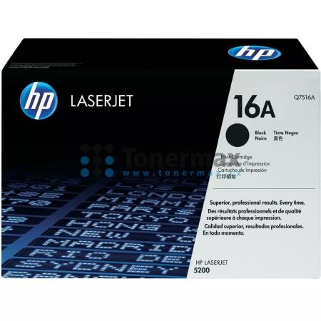 HP 16A, HP Q7516A, originální toner pro tiskárny HP LaserJet 5200, LaserJet 5200L, LaserJet 5200Lx, LaserJet 5200dtn, LaserJet 5200n, LaserJet 5200tn