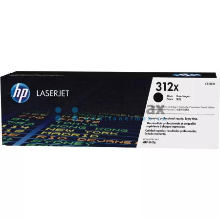 HP 312X, HP CF380X, originální toner pro tiskárny HP Color LaserJet Pro MFP M476dn, Color LaserJet Pro MFP M476, Color LaserJet Pro MFP M476dw, Color LaserJet Pro MFP M476nw