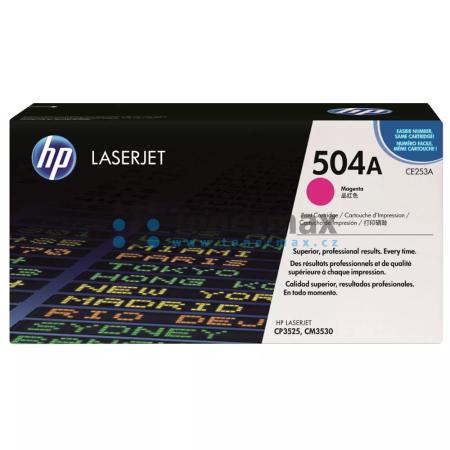 HP 504A, HP CE253A, originální toner pro tiskárny HP Color LaserJet CM3530 MFP, Color LaserJet CM3530fs MFP, Color LaserJet CP3525, Color LaserJet CP3525dn, Color LaserJet CP3525n, Color LaserJet CP3525x