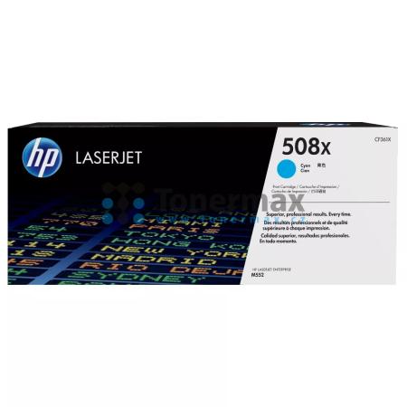 HP 508X, HP CF361X, originální toner pro tiskárny HP Color LaserJet Enterprise Flow MFP M577, Color LaserJet Enterprise Flow MFP M577c, Color LaserJet Enterprise Flow MFP M577z, Color LaserJet Enterprise M552, Color LaserJet Enterprise M552dn, Color Laser