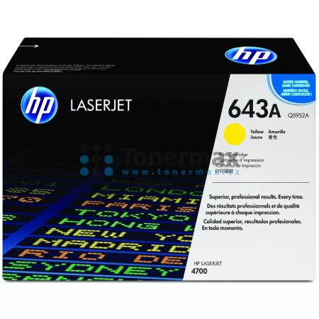 HP 643A, HP Q5952A, originální toner pro tiskárny HP Color LaserJet 4700, Color LaserJet 4700dn, Color LaserJet 4700dtn, Color LaserJet 4700n, Color LaserJet 4700ph+