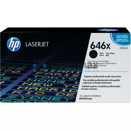 HP 646X, HP CE264X, originální toner pro tiskárny HP Color LaserJet CM4540 MFP, Color LaserJet Enterprise CM4540 MFP, Color LaserJet Enterprise CM4540f MFP, Color LaserJet Enterprise CM4540fskm MFP