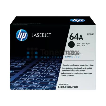 HP 64A, HP CC364A, originální toner pro tiskárny HP LaserJet P4014, LaserJet P4014dn, LaserJet P4014n, LaserJet P4015, LaserJet P4015dn, LaserJet P4015n, LaserJet P4015tn, LaserJet P4015x, LaserJet P4515n, LaserJet P4515, LaserJet P4515tn, LaserJet P4515x