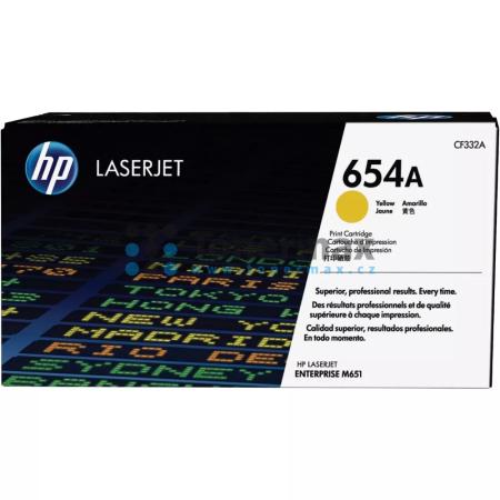 HP 654A, HP CF332A, originální toner pro tiskárny HP Color LaserJet Enterprise M651, Color LaserJet Enterprise M651dn, Color LaserJet Enterprise M651n, Color LaserJet Enterprise M651xh