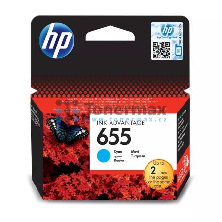 HP 655, HP CZ110AE, originální cartridge pro tiskárny HP Deskjet Ink Advantage 3525, Deskjet Advantage 3525, Deskjet Ink Advantage 4615, Deskjet Advantage 4615, Deskjet Ink Advantage 4625, Deskjet Advantage 4625, Deskjet Ink Advantage 5525, Deskjet Advant