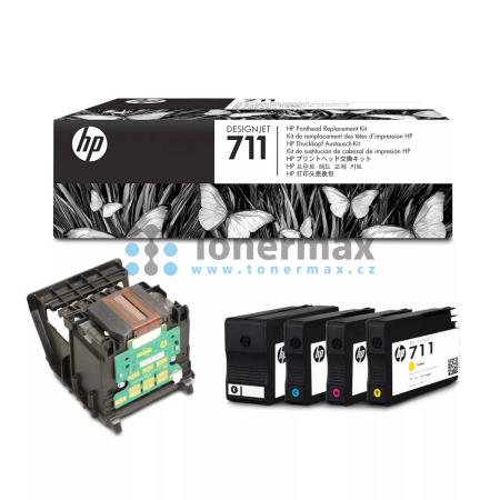 HP 711, HP C1Q10A, sada pro výměnu tiskové hlavy originální pro tiskárny HP DesignJet T125, DesignJet T130, DesignJet T525, DesignJet T530, Designjet T120, Designjet T520