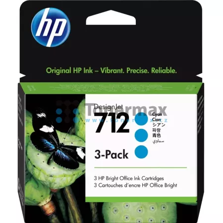 Cartridge HP 712, HP 3ED77A, 3-Pack