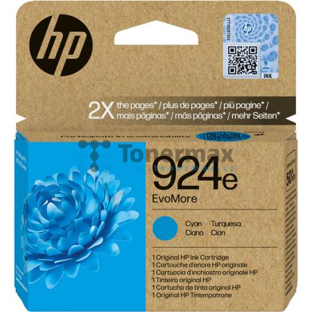 HP 924e, HP 4K0U7NE, originální cartridge pro tiskárny HP OfficeJet Pro 8122e, OfficeJet Pro 8124e, OfficeJet Pro 8125e, OfficeJet Pro 8132e, OfficeJet Pro 8134e, OfficeJet Pro 8135e