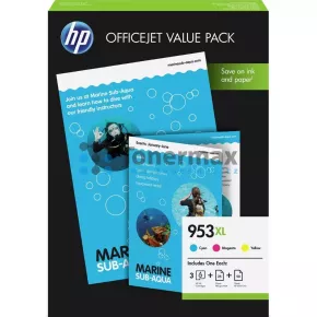 HP 953XL, HP 1CC21AE, Value Pack + 75 listů A4