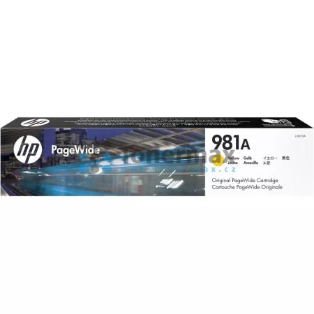 HP 981A, HP J3M70A, originální cartridge pro tiskárny HP PageWide Enterprise Color 556, PageWide Enterprise Color 556dn, PageWide Enterprise Color 556xh, PageWide Enterprise Color Flow MFP 586, PageWide Enterprise Color Flow MFP 586z, PageWide Enterprise
