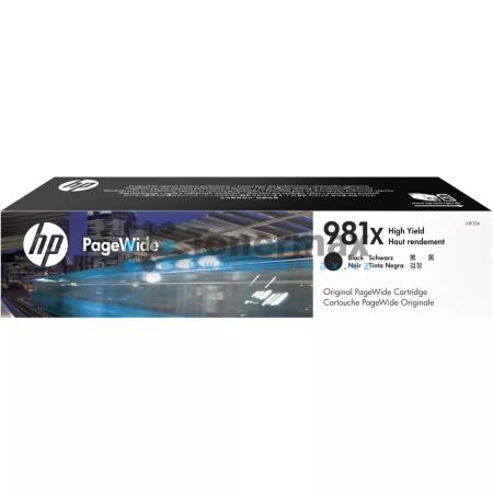 HP 981X, HP L0R12A, originální cartridge pro tiskárny HP PageWide Enterprise Color 556, PageWide Enterprise Color 556dn, PageWide Enterprise Color 556xh, PageWide Enterprise Color Flow MFP 586, PageWide Enterprise Color Flow MFP 586z, PageWide Enterprise
