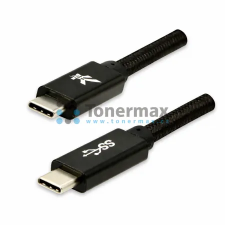 Kabel Logo USB-C na USB-C 3.2 Gen 1, 5 Gb/s, 1 m, černý