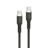 Kabel Powerton Energy Dark Edition USB-C na USB-C, 100 W, 1 m, černý Kabel Powerton Energy Dark Edition USB-C na USB-C, 100 W, 1 m, černý