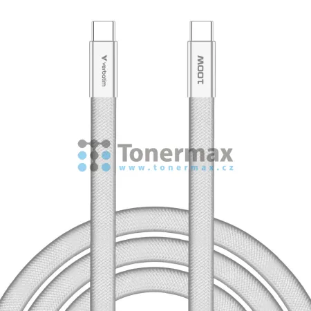 Kabel Verbatim SoftTouch USB-C na USB-C, 60 W, 1,2 m, bílý Kabel Verbatim SoftTouch USB-C na USB-C, 60 W, 1,2 m, bílý