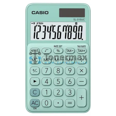 Kalkulačka Casio SL-310 UC GN, tyrkysová