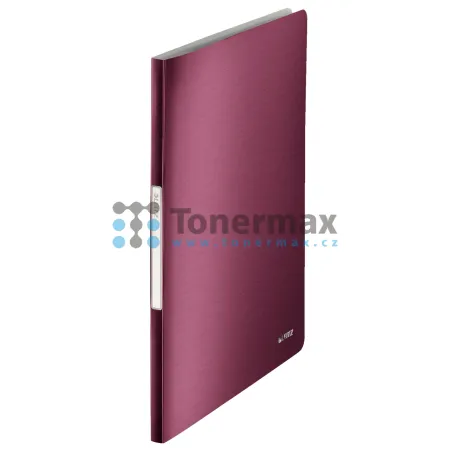 Katalogová kniha Leitz Style A4, 20 kapes, granátově červená