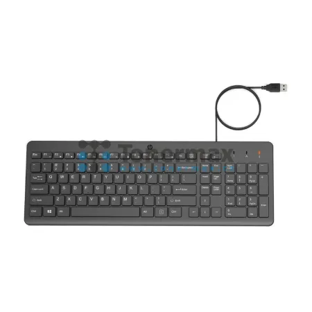 Klávesnice HP 150, drátová, USB, CZ/SK, černá