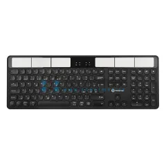 Klávesnice Powerton Life SolarSlim WPKBSS-B, bezdrátová, Bluetooth, CZ/SK, černá