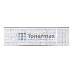 Klávesnice Powerton Life UltraSlim WPKBUS-S, bezdrátová, Bluetooth, CZ/SK, stříbrná