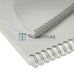 Kovové (drátěné) hřbety 3:1" Eurosupplies 12,7 mm, stříbrné, 100 ks