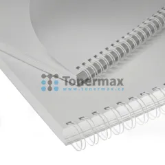 Kovové (drátěné) hřbety 3:1" Eurosupplies 14,3 mm, bílé, 50 ks