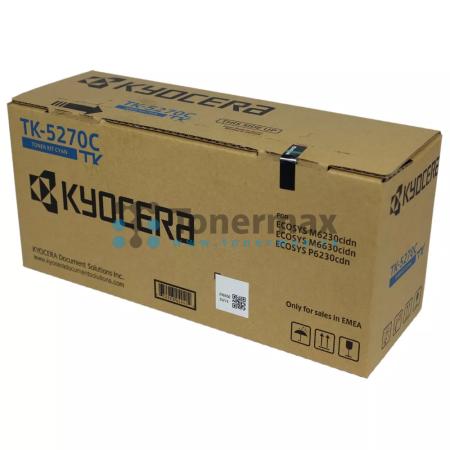 Kyocera TK-5270C, TK5270C, originální toner pro tiskárny Kyocera ECOSYS M6230cidn, ECOSYS M6630cidn, ECOSYS P6230cdn