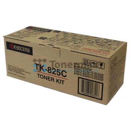 Kyocera TK-825C, TK825C, originální toner pro tiskárny Kyocera KM-C2520, KM-C2525E, KM-C3225, KM-C3232, KM-C3232E, KM-C4035E