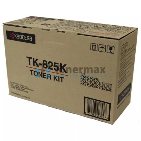 Kyocera TK-825K, TK825K, poškozený obal, originální toner pro tiskárny Kyocera KM-C2520, KM-C2525E, KM-C3225, KM-C3232, KM-C3232E, KM-C4035E