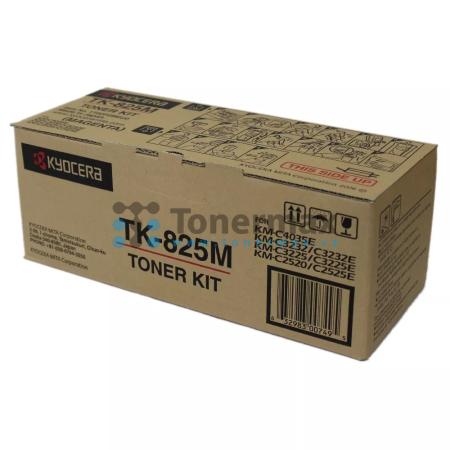 Kyocera TK-825M, TK825M, originální toner pro tiskárny Kyocera KM-C2520, KM-C2525E, KM-C3225, KM-C3232, KM-C3232E, KM-C4035E