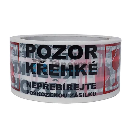 Lepicí páska 48 mm x 60 m, akrylová, průhledná s potiskem