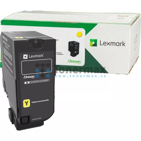 Lexmark 71C20Y0, Return Program, originální toner pro tiskárny Lexmark CS730de, CS735de, CX730de, CX735adse