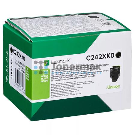 Lexmark C242XK0, Return Program, originální toner pro tiskárny Lexmark C2425, C2425dw, C2535, C2535dw, MC2425, MC2425adw, MC2535, MC2535adwe, MC2640, MC2640adwe