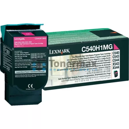 Toner Lexmark C540H1MG, Return Program, poškozený obal