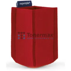 Magnetický držák popisovačů Magnetoplan magnetoTray ecoAware, červený