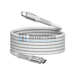 Magnetický kabel Verbatim 31850 USB-C na USB-C, 60 W, 1,2 m, bílý