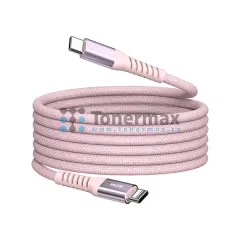 Magnetický kabel Verbatim 31853 USB-C na USB-C, 60 W, 1,2 m, růžový