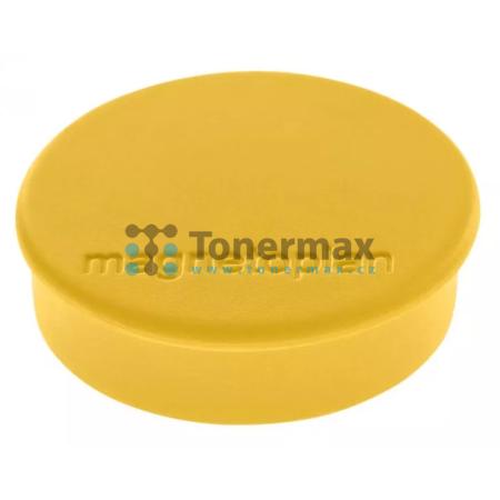 Magnety Magnetoplan Discofix standard 30 mm, barva žlutá, 10 ks