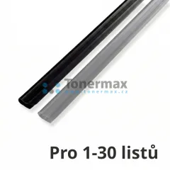 Násuvné hřbety Eurosupplies pro 1-30 listů A4, černé, 50 ks