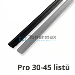 Násuvné hřbety Eurosupplies pro 30-45 listů A4, černé, 50 ks